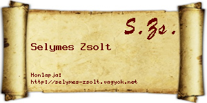 Selymes Zsolt névjegykártya